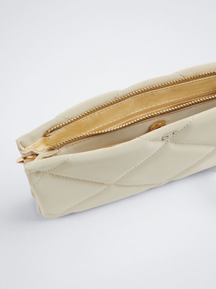 Parfois Prešívané Crossbody Kabelka Damske Krém | Slovensko-LJBZ85039