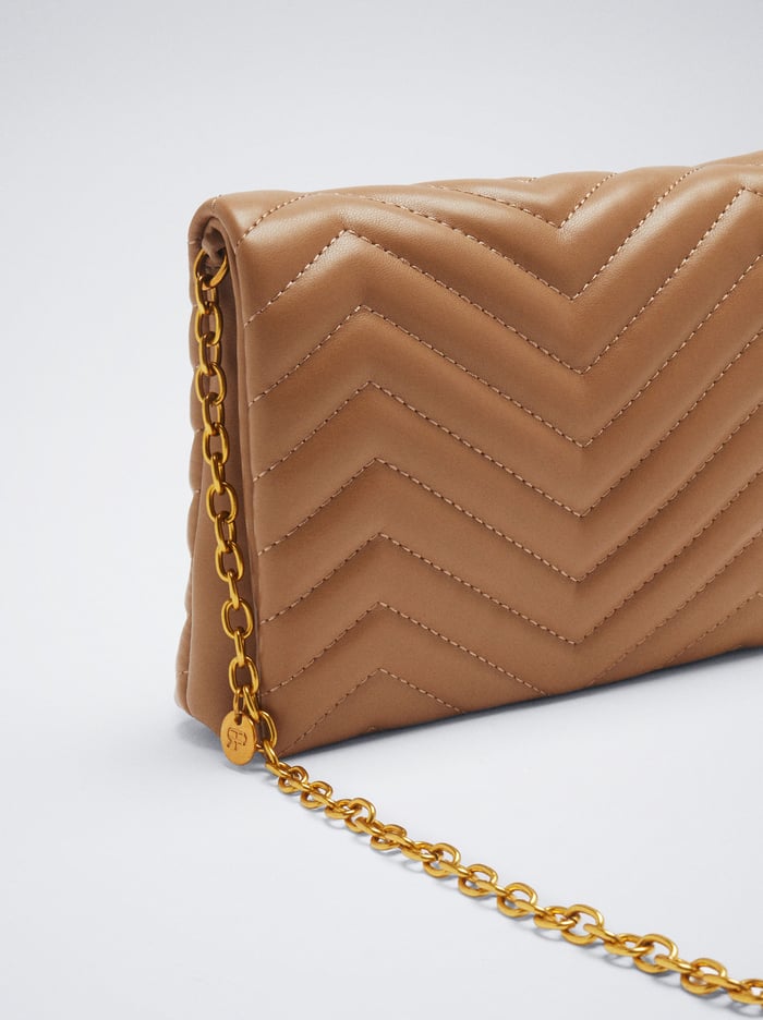 Parfois Prešívané Crossbody Kabelka Damske Hnede | Slovensko-NUPF46230