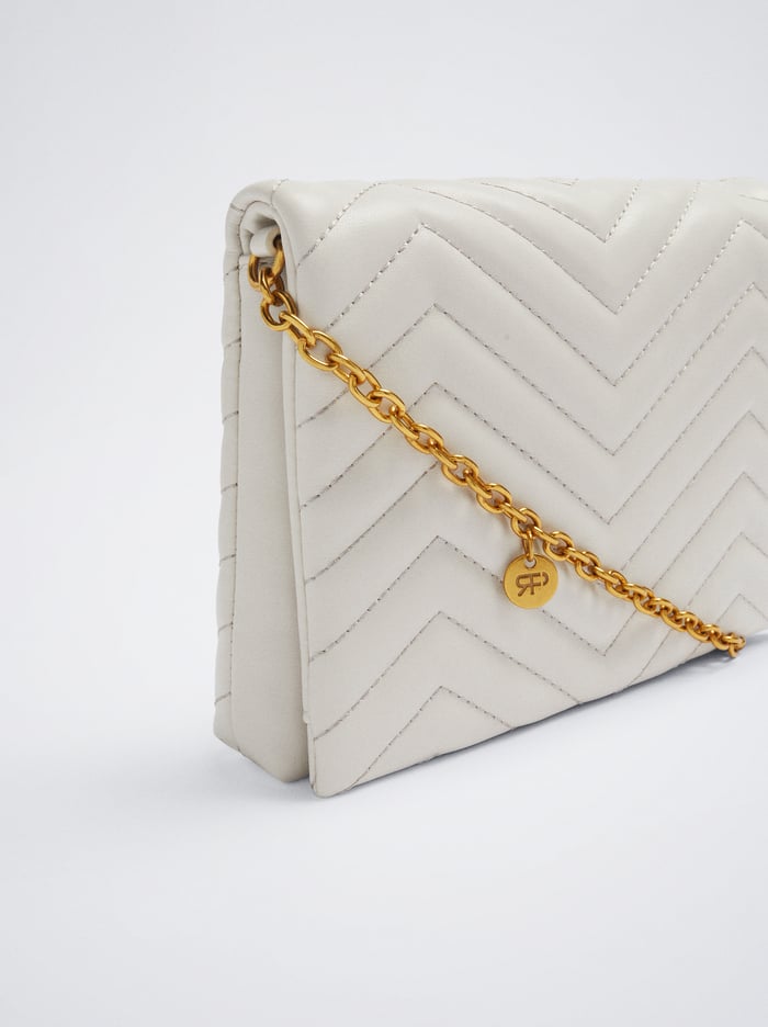 Parfois Prešívané Crossbody Kabelka Damske Biele | Slovensko-SDCW50789