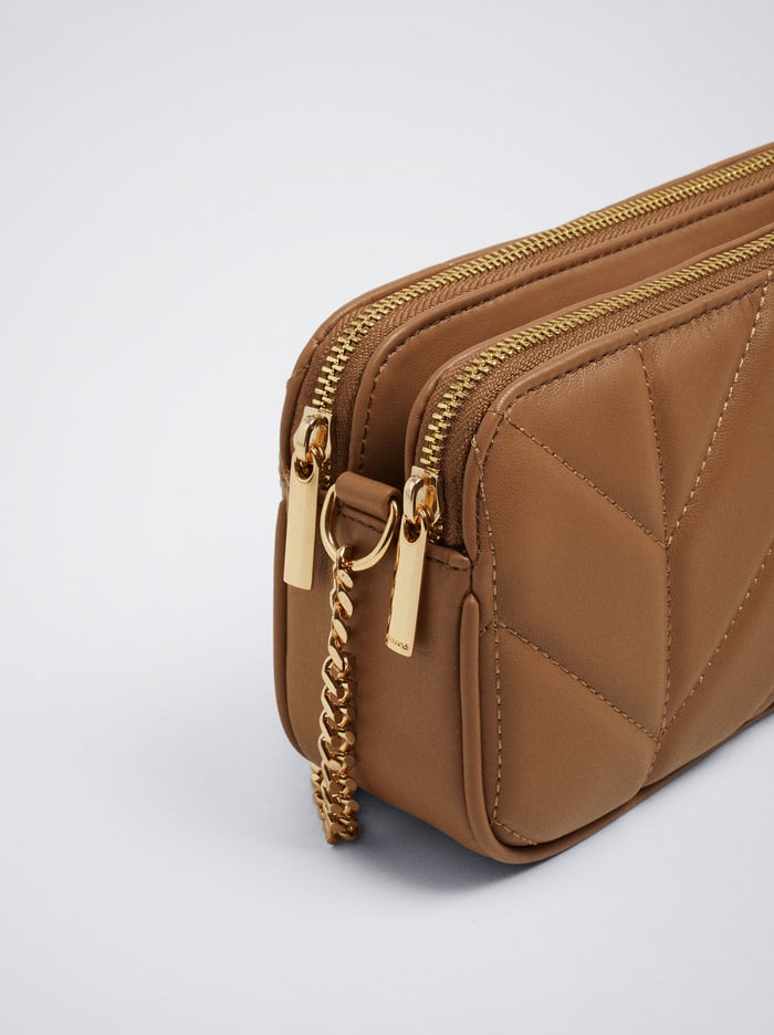 Parfois Prešívané Crossbody Kabelka Damske Hnede | Slovensko-SDFI46905