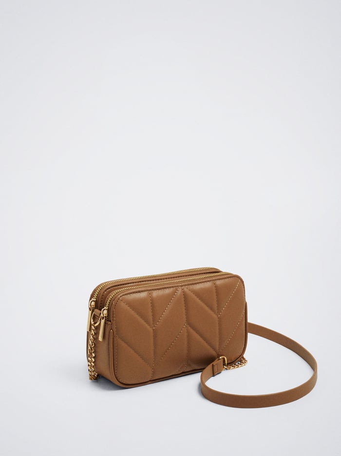 Parfois Prešívané Crossbody Kabelka Damske Hnede | Slovensko-SDFI46905