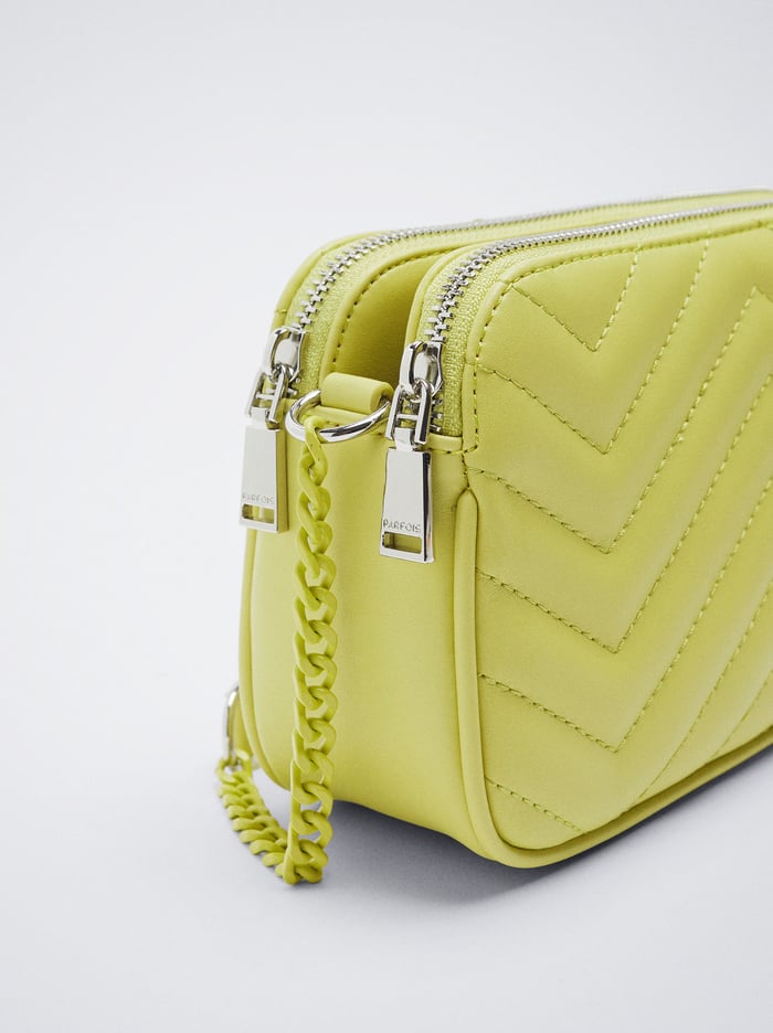 Parfois Prešívané With Chain Crossbody Kabelka Damske Zelene | Slovensko-ECID17602
