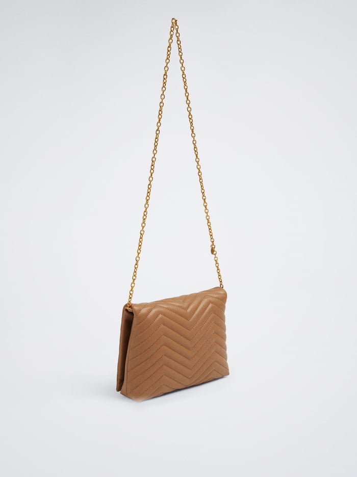 Parfois Prešívané With Chain Crossbody Kabelka Damske Hnede | Slovensko-ICKA03179