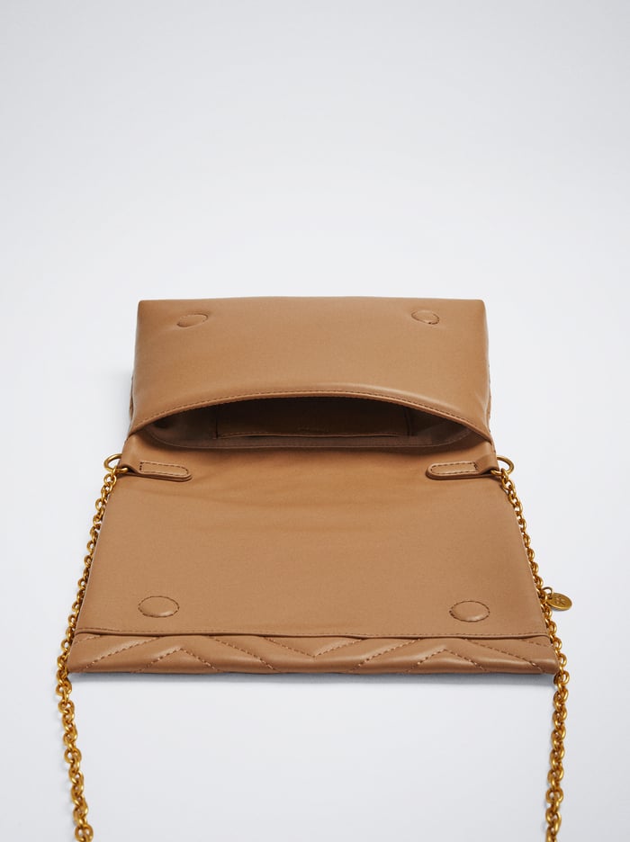 Parfois Prešívané With Chain Crossbody Kabelka Damske Hnede | Slovensko-ICKA03179