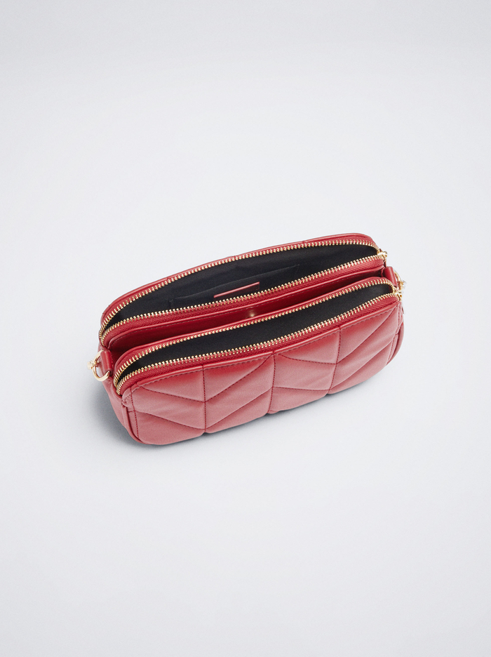 Parfois Prešívané With Chain Crossbody Kabelka Damske Červené | Slovensko-NVQL28360