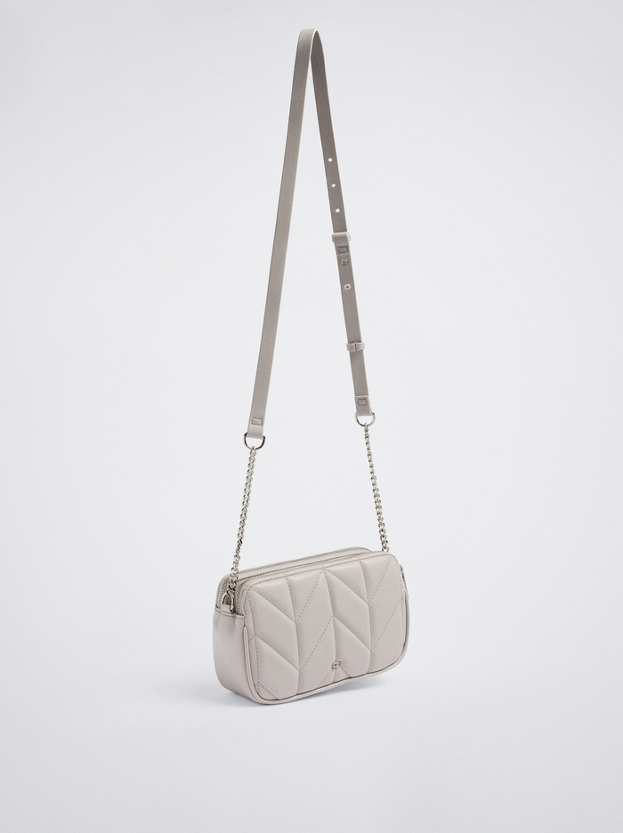 Parfois Prešívané With Chain Crossbody Kabelka Damske Biele | Slovensko-RYHV50738