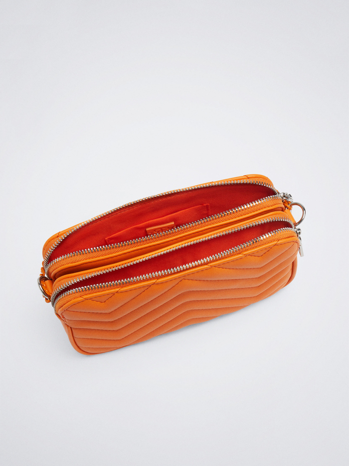Parfois Prešívané With Chain Crossbody Kabelka Damske Oranžové | Slovensko-TYVD78143