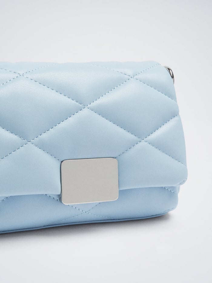 Parfois Prešívané With Chain Crossbody Kabelka Damske Modre | Slovensko-XLJU15706