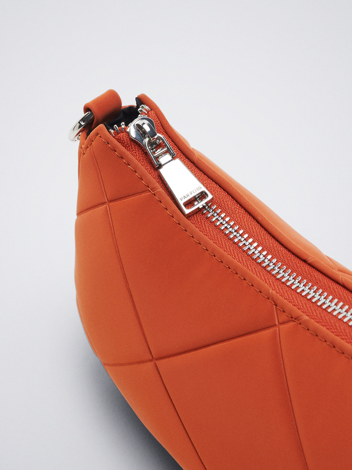 Parfois Prešívané With Chain Taška Cez Rameno Damske Oranžové | Slovensko-AYBD84653