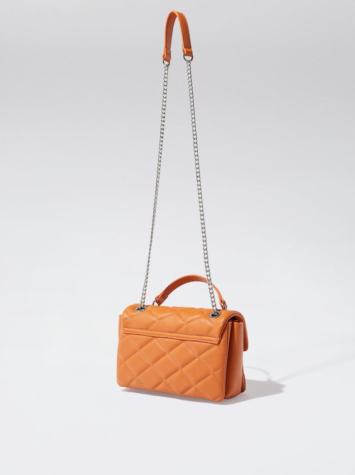 Parfois Prešívané With Chain Taška Cez Rameno Damske Oranžové | Slovensko-HPRW10894