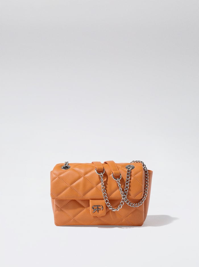 Parfois Prešívané With Chain Taška Cez Rameno Damske Oranžové | Slovensko-HPRW10894