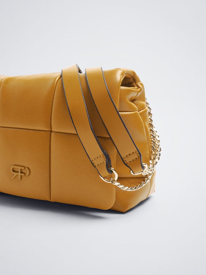 Parfois Prešívané With Chain Taška Cez Rameno Damske Oranžové | Slovensko-MXNT46902
