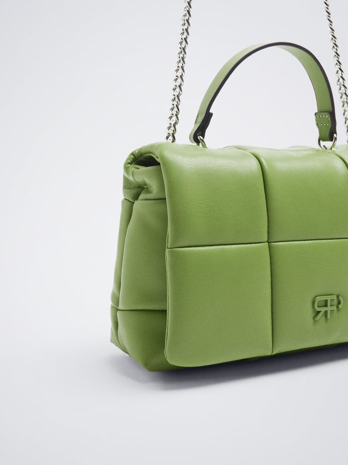 Parfois Prešívané With Chain Taška Cez Rameno Damske Zelene | Slovensko-NQCT71064