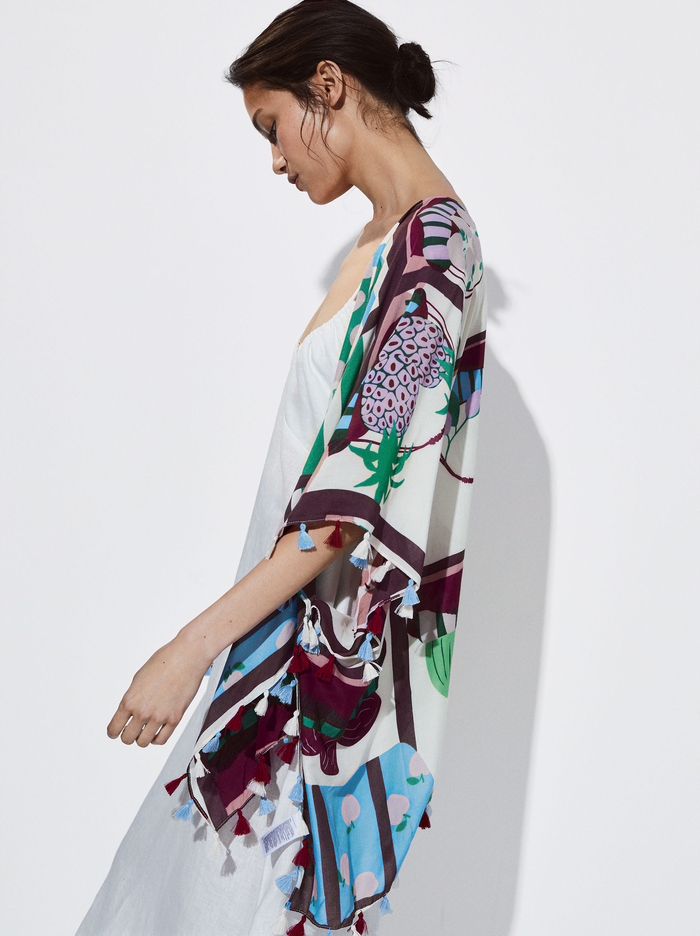 Parfois Printed Kaftan Pončá Damske Viacfarebný | Slovensko-TGFR13604