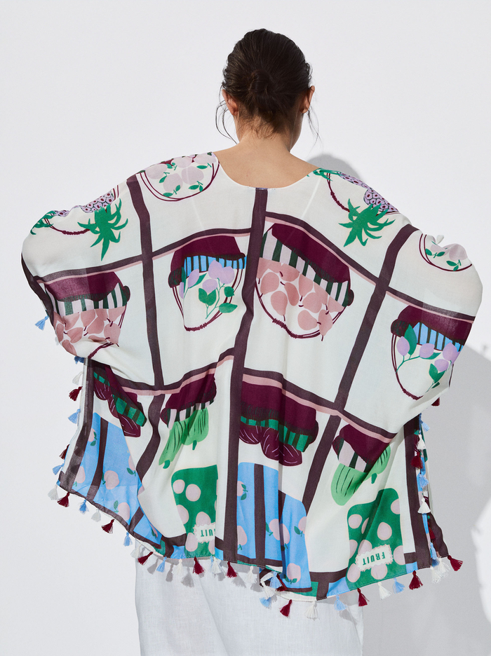 Parfois Printed Kaftan Pončá Damske Viacfarebný | Slovensko-TGFR13604