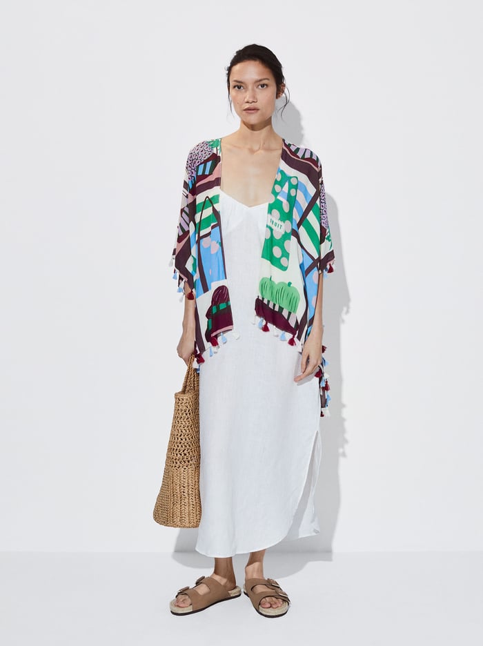 Parfois Printed Kaftan Pončá Damske Viacfarebný | Slovensko-TGFR13604