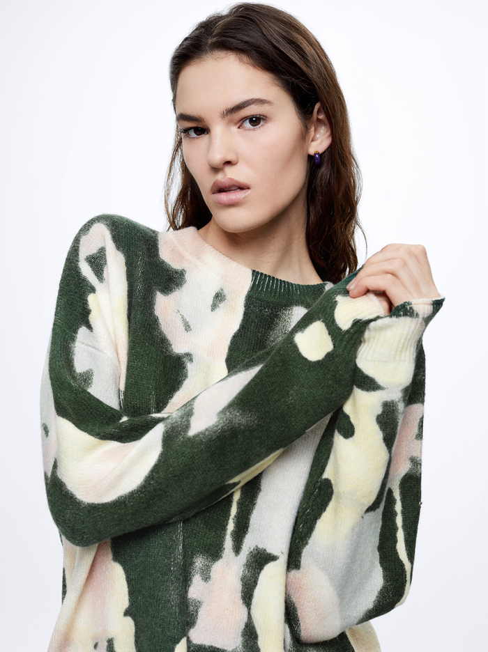 Parfois Printed Knit Sweater Damske Viacfarebný | Slovensko-CXZN39862
