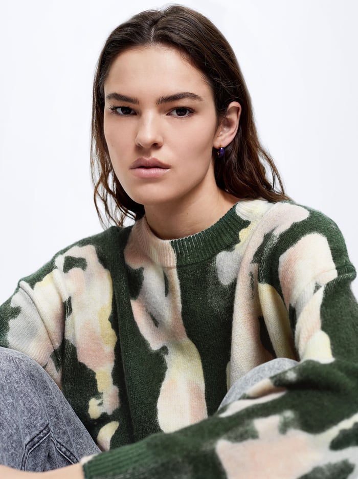 Parfois Printed Knit Sweater Damske Viacfarebný | Slovensko-CXZN39862