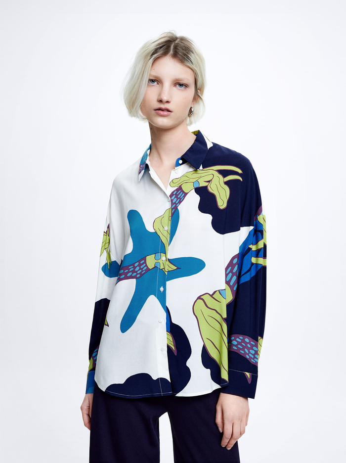 Parfois Printed Loose-Fitting Kosele Damske Viacfarebný | Slovensko-EIBG49871