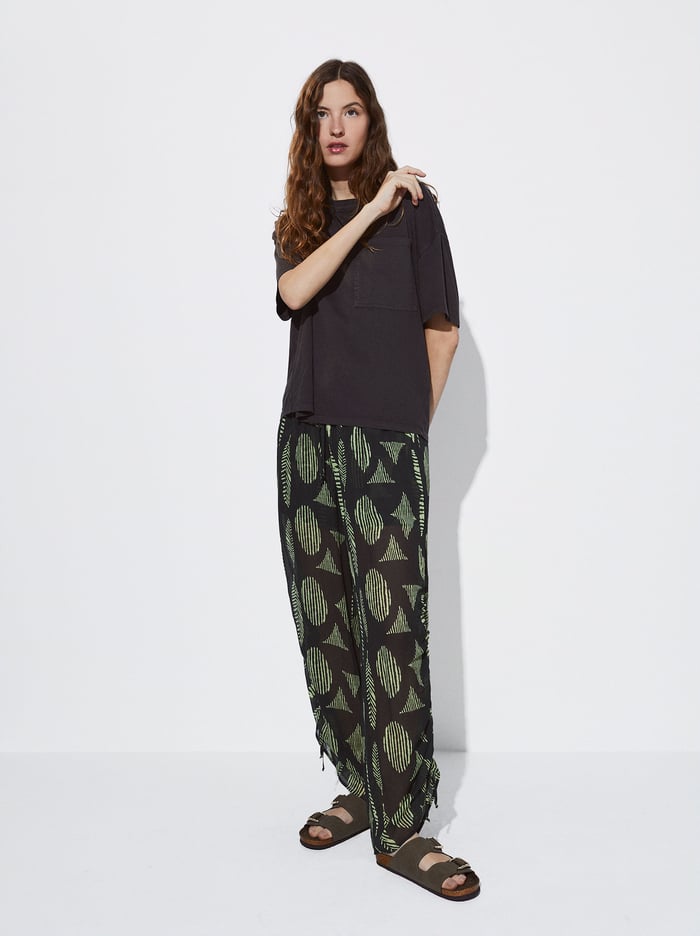 Parfois Printed Loose-Fitting Nohavice Damske Viacfarebný | Slovensko-CYZS17365