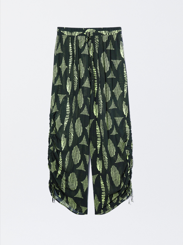 Parfois Printed Loose-Fitting Nohavice Damske Viacfarebný | Slovensko-CYZS17365