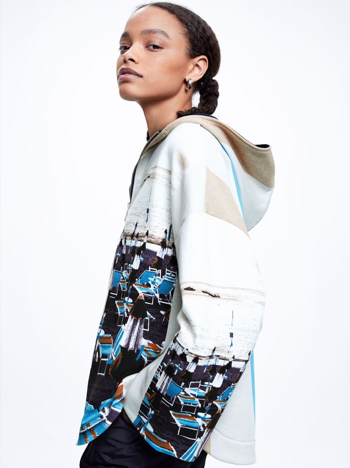 Parfois Printed With Hood Sweater Damske Viacfarebný | Slovensko-XIVQ58371