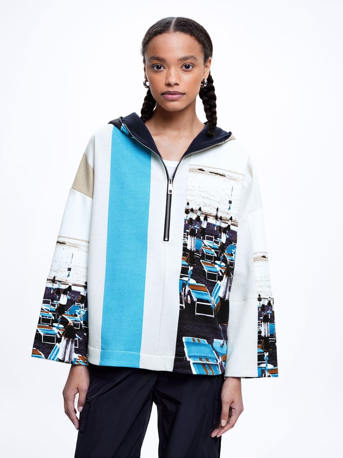 Parfois Printed With Hood Sweater Damske Viacfarebný | Slovensko-XIVQ58371