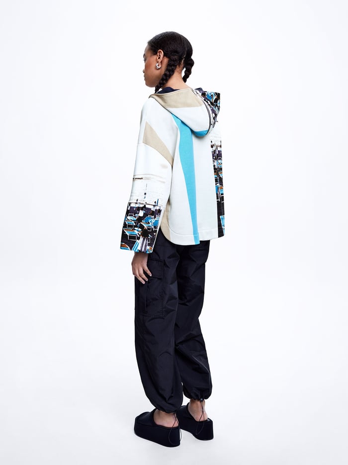 Parfois Printed With Hood Sweater Damske Viacfarebný | Slovensko-XIVQ58371