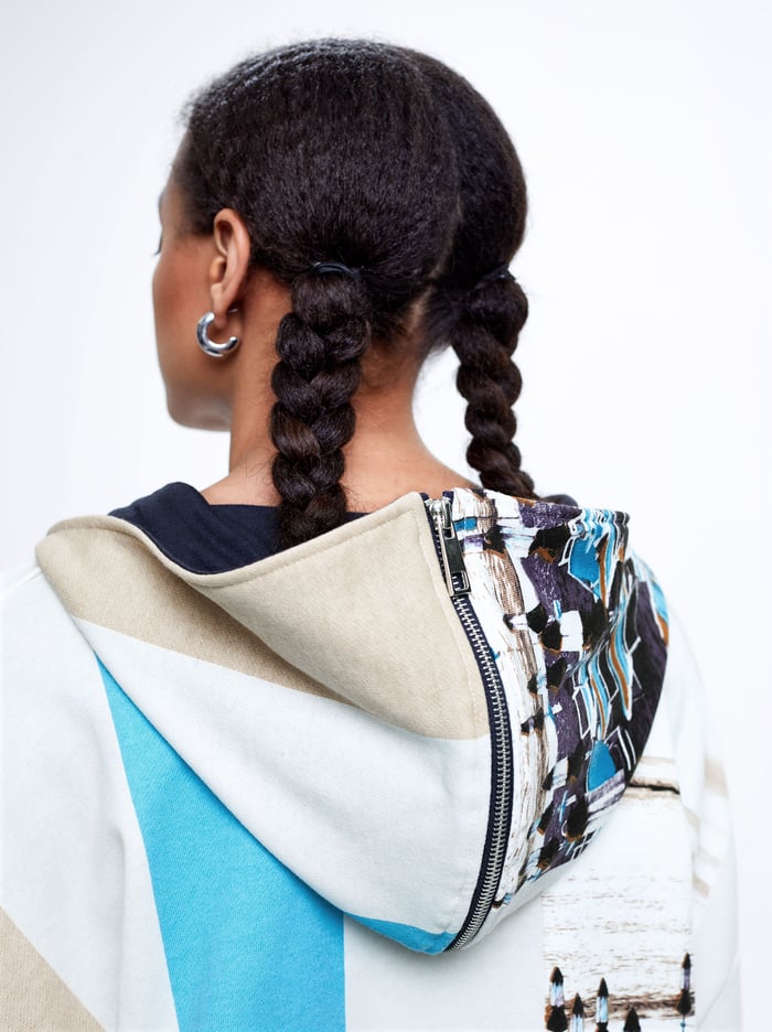Parfois Printed With Hood Sweater Damske Viacfarebný | Slovensko-XIVQ58371