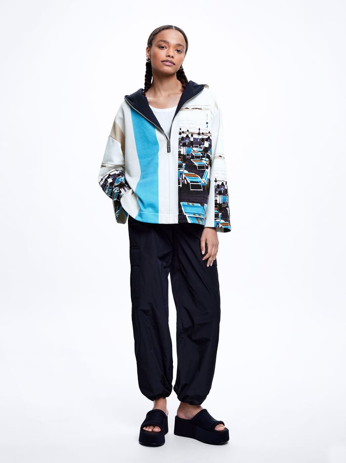 Parfois Printed With Hood Sweater Damske Viacfarebný | Slovensko-XIVQ58371
