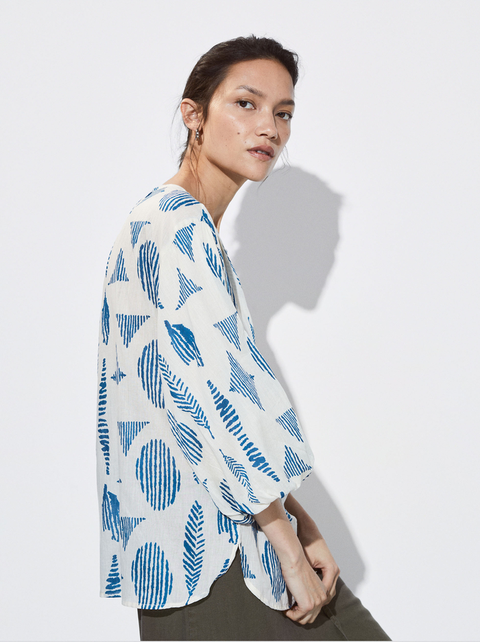 Parfois Puff Sleeve Printed Kosele Damske Viacfarebný | Slovensko-WQAJ49721