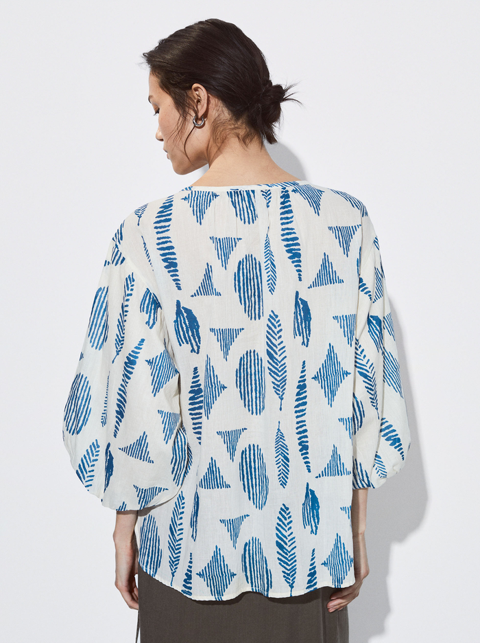 Parfois Puff Sleeve Printed Kosele Damske Viacfarebný | Slovensko-WQAJ49721