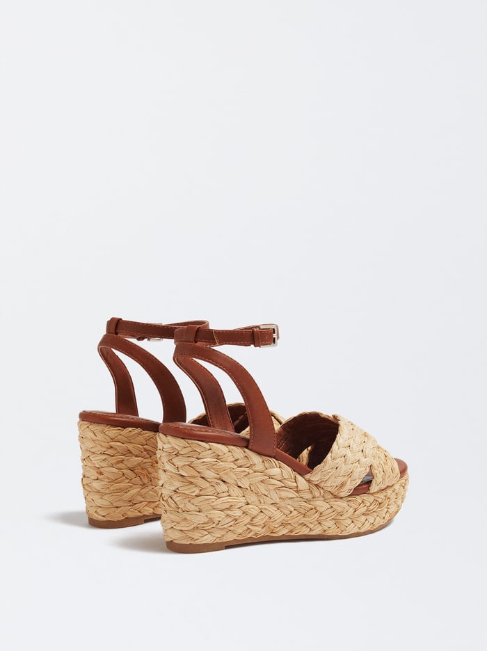 Parfois Raffia Wedge Sandále Damske Béžové | Slovensko-TBFV69235