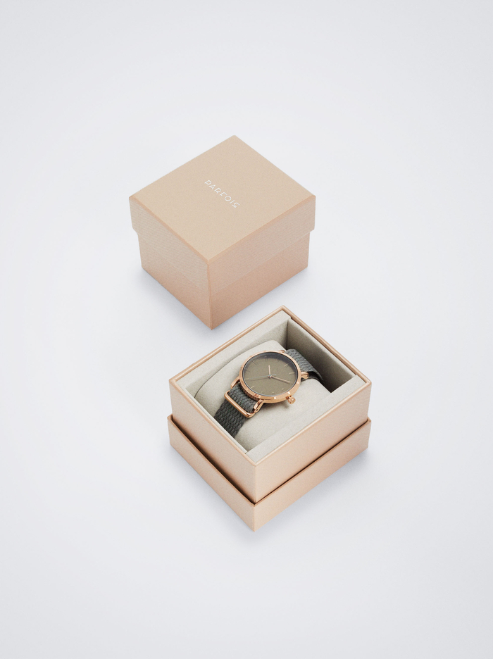 Parfois Round Case Hodinky Damske Hnedožltý | Slovensko-QFOZ67152