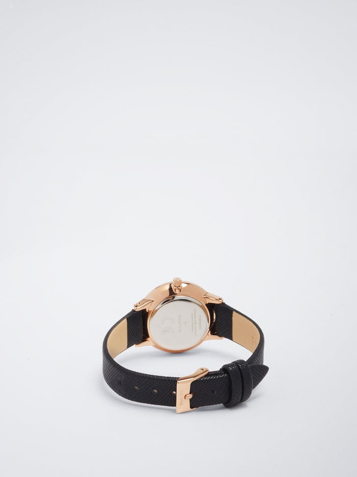 Parfois Round Case Stainless Steel Hodinky Damske Čierne | Slovensko-RIGA74160