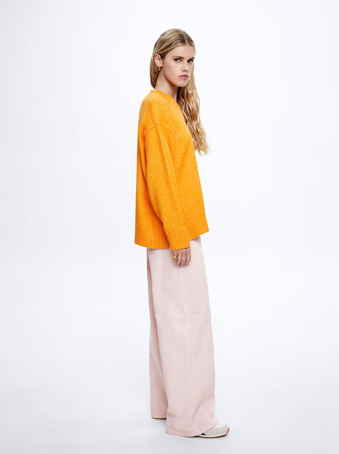 Parfois Round-Neck Knit Sweater Damske Oranžové | Slovensko-WHMJ53294
