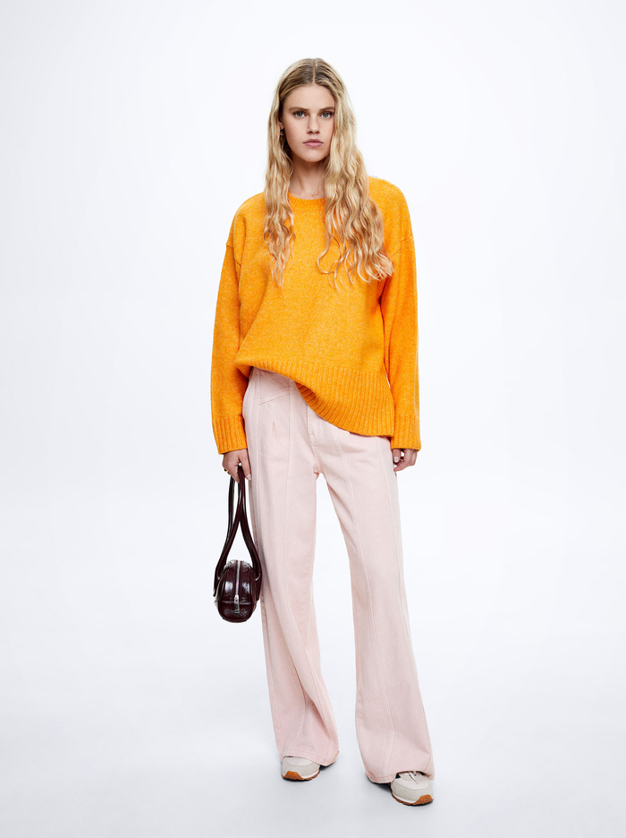 Parfois Round-Neck Knit Sweater Damske Oranžové | Slovensko-WHMJ53294