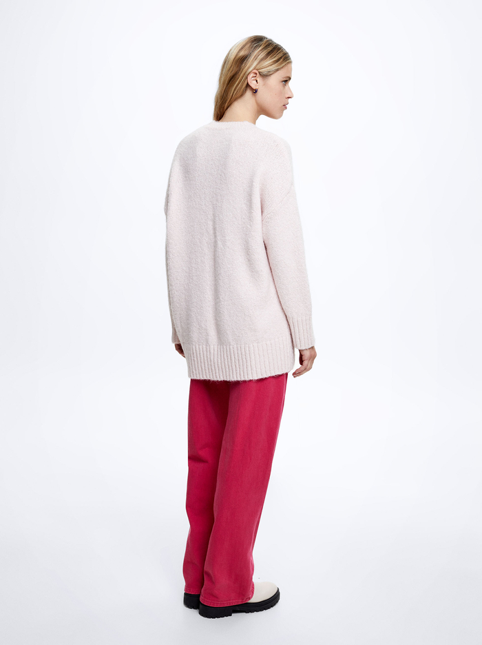 Parfois Round-Neck Knit Sweater Damske Ruzove | Slovensko-RDGL06983