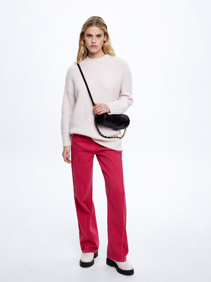 Parfois Round-Neck Knit Sweater Damske Ruzove | Slovensko-RDGL06983