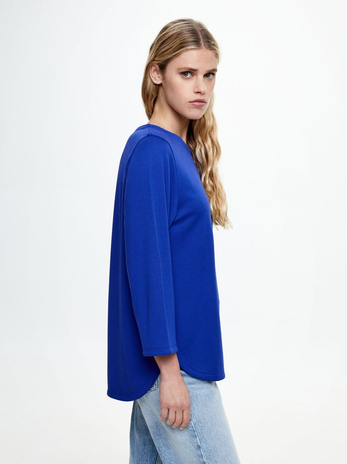 Parfois Round Neck T-Shirts Damske Modre | Slovensko-TVUC97864