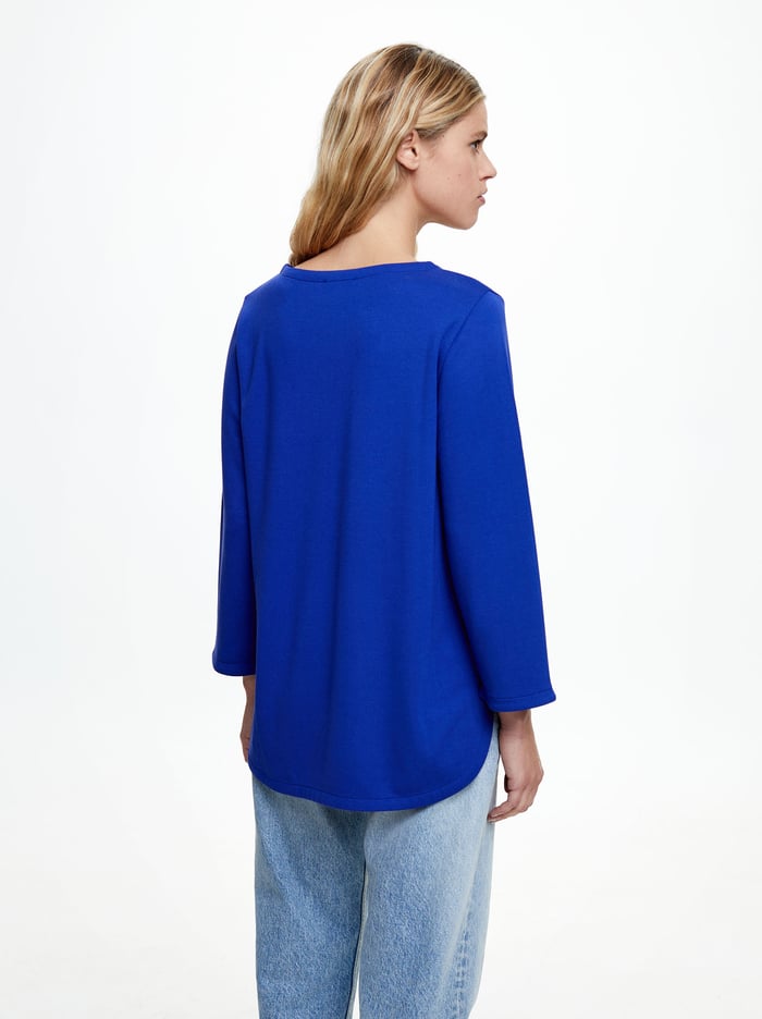 Parfois Round Neck T-Shirts Damske Modre | Slovensko-TVUC97864