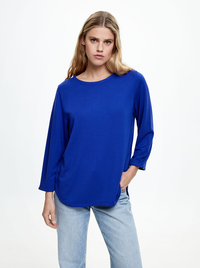Parfois Round Neck T-Shirts Damske Modre | Slovensko-TVUC97864