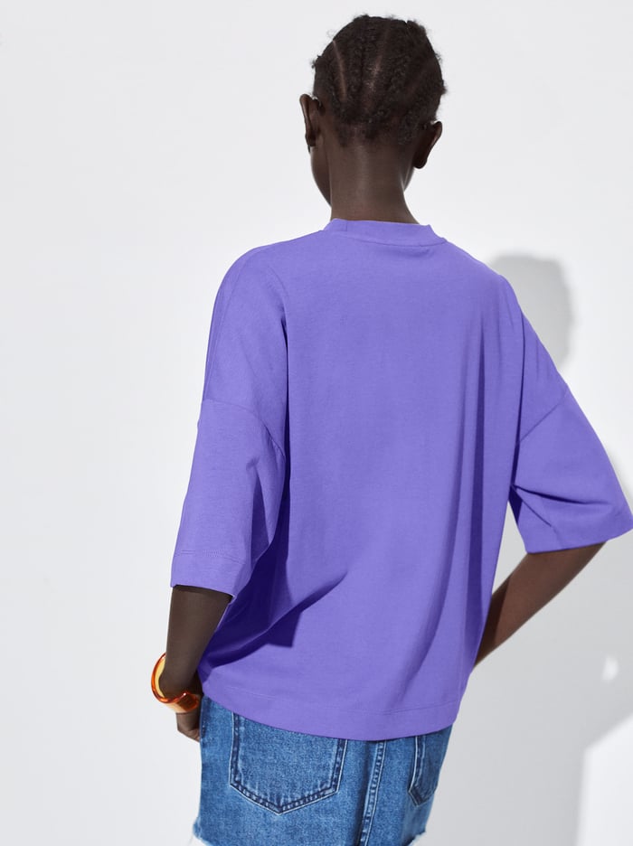 Parfois Round-Neck T-Shirts Damske Nachový | Slovensko-SRUG81247