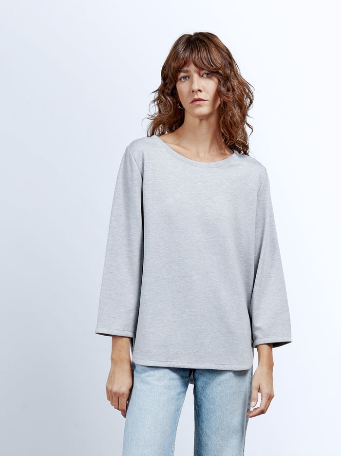 Parfois Round Neck T-Shirts Damske Siva | Slovensko-PBNX43251