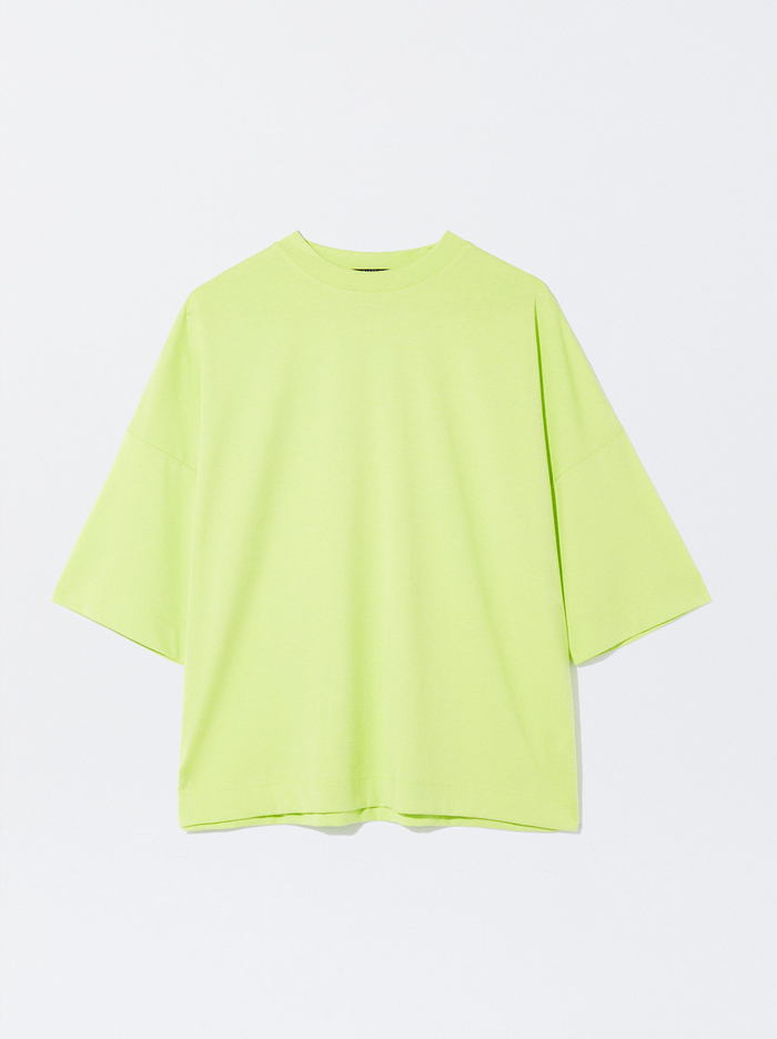 Parfois Round-Neck T-Shirts Damske Žlté | Slovensko-DJXZ40672