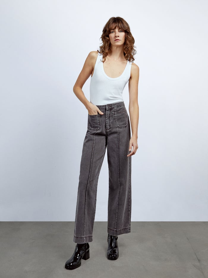 Parfois Rovno Fit With Pockets Džínsy Damske Siva | Slovensko-WDBR28965