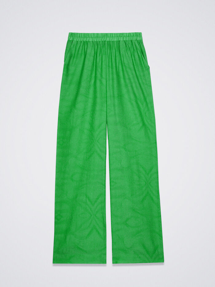 Parfois Rovno Jacquard Nohavice Damske Zelene | Slovensko-TARV03728