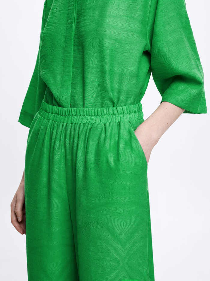 Parfois Rovno Jacquard Nohavice Damske Zelene | Slovensko-TARV03728