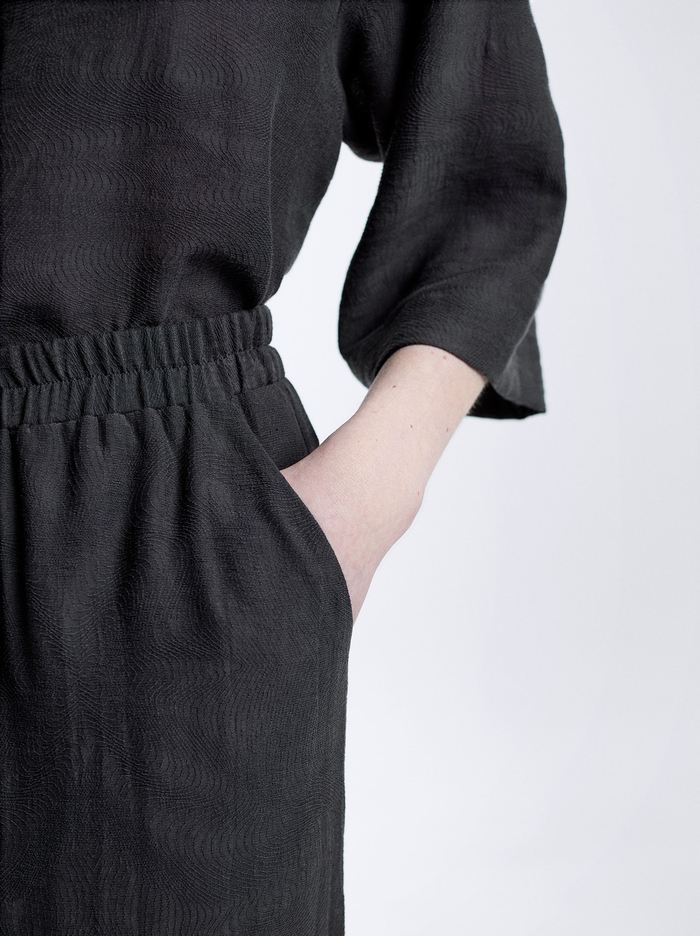 Parfois Rovno Jacquard Nohavice Damske Čierne | Slovensko-BNZK13265