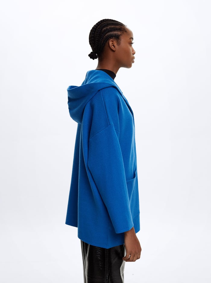 Parfois S Kapucňou Knit Pončá Damske Modre | Slovensko-BZTM96584